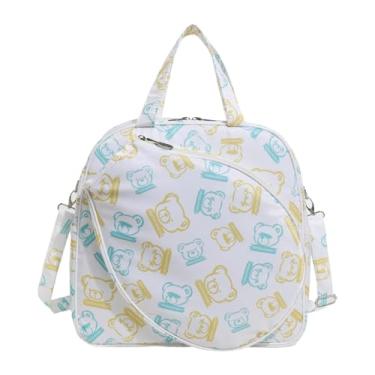 Imagem de Aymzbd Saco de tênis saco de raquete de badminton multiuso portátil tênis crossbody saco de tênis