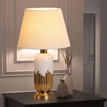 Imagem de Lâmpada De Mesa De Cerâmica Contemporânea LED Arte De Luxo Sala De Estar Villa Hotel Quarto De Estudo Cama Mesa Luz (Estilo 5)