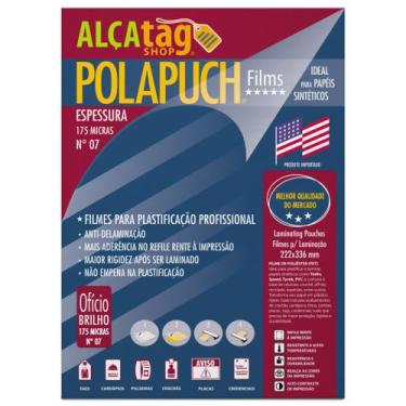 Imagem de PolaPuch Plástico p Plastificação N7 Esp 0.07 175 mic Ofício - Alça Ta