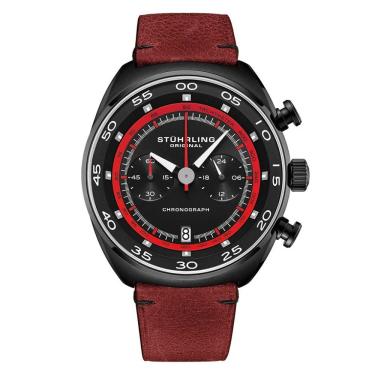 Imagem de Relógio Masculino Stuhrling Torero 894.04 Quartzo 44mm com Cronográfo, Vermelho