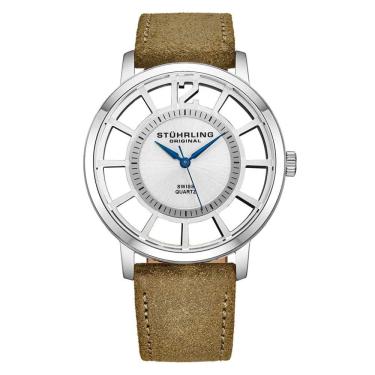Imagem de Relógio Masculino Stuhrling 388S2 Quartzo 40mm, Marrom Claro