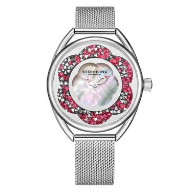 Imagem de Relógio Feminino Stuhrling Lily 995M Quartzo 38mm, Prata Clássico