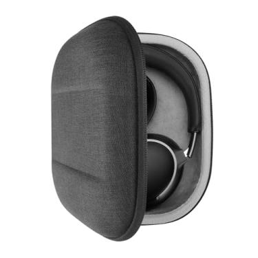Imagem de Geekria Capa protetora para fones de ouvido compatível com Bose QC Ultra/45 II/35 II para jogos, bolsa rígida de substituição para transporte de viagem com armazenamento de cabos (cinza escuro)