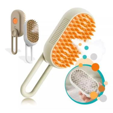 Imagem de Pente Escova A Vapor Banho A Seco Desembaraça Pelos Pets - DS