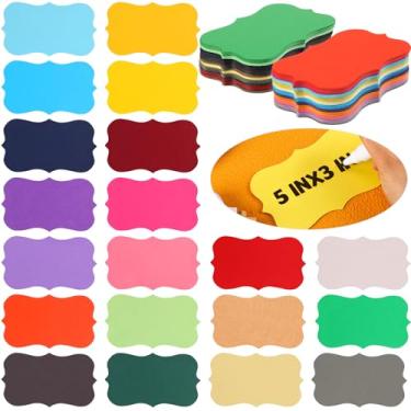 Imagem de 200 peças de cartões de índice em branco para imprimir cartões de visita Kraft multicoloridos cartões coloridos cartões didáticos coloridos cartões de cartolina coloridos para estudar papel cartão de palavras 20 cores (5 x 3 polegadas)