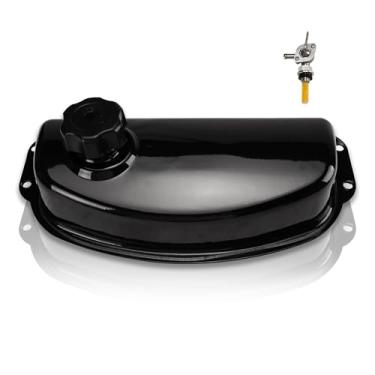 Imagem de necaces Tanque De Gás Combustível Com Tampa Petcock Para 110Cc 125Cc 150Cc Go Kart Dune Buggy Atv Cortador De Grama Gy6 Tanques De Armazenamento De Gás De Metal Para Acessórios Atv, Motos De Terra,