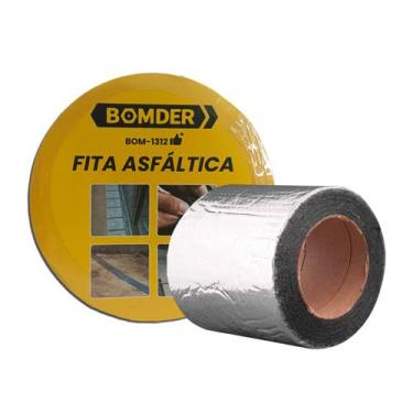 Imagem de Fita Asfáltica Suporta Altas e Baixas Temperaturas 5cm x 5m - Bomder