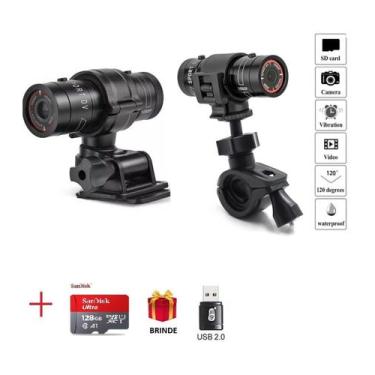 Imagem de Câmera Filmadora Action Sport Filmagem Full HD F9 1080P Corrida Ciclis