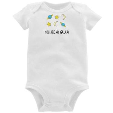 Imagem de Body Bebê You Are My Galaxy - Foca na Moda, Branco, GG