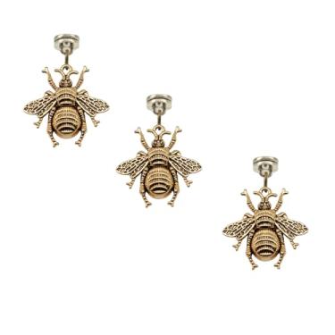 Imagem de Cabeça de dobradiça de latão para decoração de casa, abelha, conta-gotas de dobradiça magnética, tampas de cabeça de dobradiça magnética, topo de pino de dobradiça de porta