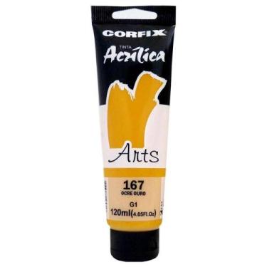 Imagem de Tinta Acrílica 120ml G1 167 Ocre Ouro Corfix, 167 - OCRE OURO
