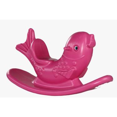 Imagem de Gangorra Infantil Peixe Rosa Para Crianças e Bebês