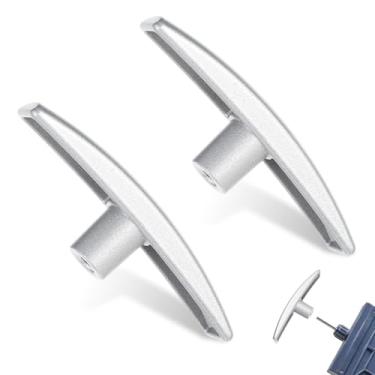 Imagem de 2 peças de manípulo de válvula de resíduos RV fáceis de instalar alças de válvula de metal de substituição compatíveis com válvulas de despejo Camco Valterra RV cabem válvulas de despejo de esgoto de