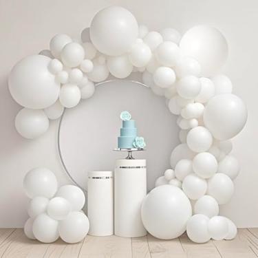 Imagem de S19 White Balloons,140 Pcs Different Sizes
