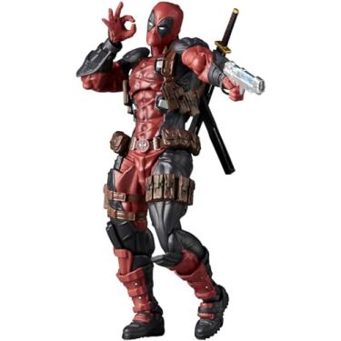 Imagem de Kaiyodo Revoltech Amazing Yamaguchi Deadpool Ver. 2.5, Total Height: Approx. 6.7 inches (170 mm), Non-scale, PVC & ABS, Painted Action Figure, NR050