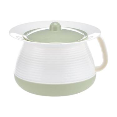 Imagem de predolo Garrafa de urinol potty de câmara vaso sanitário portátil com tampa Spittoon Spittoon Chamber Bucket para adultos fêmeas machos, Verde