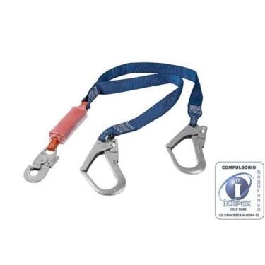 Imagem de Talabarte Y em Fita Dupla com ABS Conector 55mm - TOP 6305 - Top Cinto