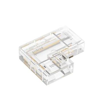 Imagem de Conector Emenda L 90º 10mm p/ Fita Led COB 12V/24V - 3DLED - 60265