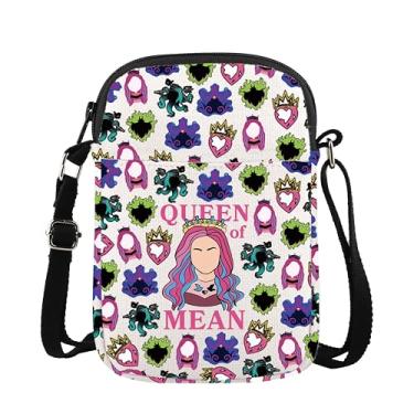 Imagem de XYANFA Bolsa tiracolo inspirada no filme Queen Of Mean Vilain bolsa temática para fãs de filmes bolsa de viagem bolsa tiracolo, Queenomean Middle Cb, Tendência