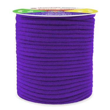 Imagem de Mandala Crafts Corda de substituição de cordão macio roxo de 3 mm 50 jardas estofados crochê macramé algodão com acabamento Welt