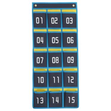 Imagem de ARTIBETTER 15 bolsas de armazenamento, calculadora, sala de aula, bolso numerado, suporte para tabela, âncora, organizador de bolso, organizador para sala de aula, mini tecido não tecido