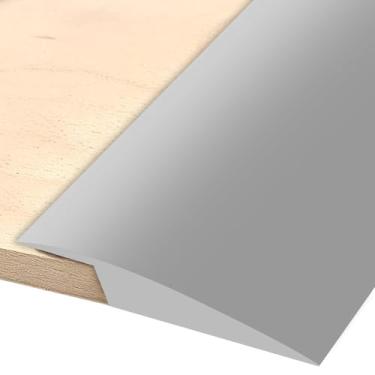 Imagem de Faixa de transição de tapete de borracha de 3,5 m cinza capa de limite autoadesiva para altura dentro de 5 mm (telha a carpete, madeira, piso)