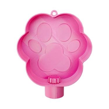 Imagem de Ioensy Tigela de água portátil para animais de estimação, para gatos e cães, alimentador à prova de vazamentos, tigela para beber, prato para caminhadas, Rosa