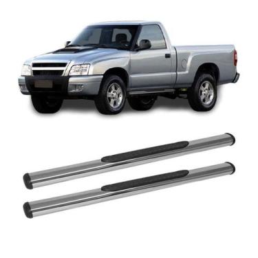 Imagem de Estribo S10 2004 2005 2006 2007 Cabine S Cromado Oblongo - CCF