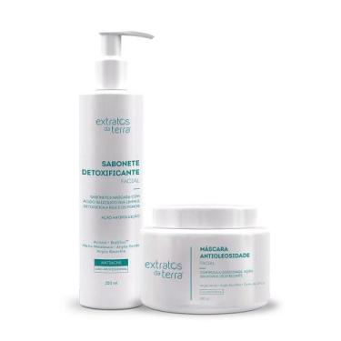 Imagem de Kit Detox Facial Profissional com Sabonete e Máscara - Extratos da Ter