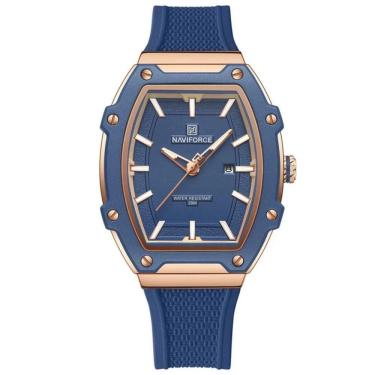 Imagem de Relógio Feminino De Quartzo De Silicone Casual Tonneau Pulseira De Silicone Impermeavel...