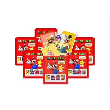 Imagem de 75 Figurinhas Super Mario, Panini = 15 Envelopes