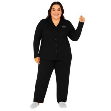 Imagem de Pijama Aberto Canelado Plus Size Inverno Victory-Feminino
