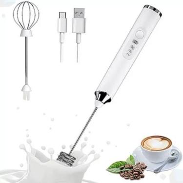 Imagem de Mini Batedeira Elétrica Recarregável Portátil Alimentos Mixer com Fuê 