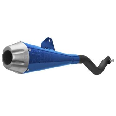 Imagem de Escapamento Shot 8 para NXR Bros 150 2009 a 2014 Pro Tork, AZUL, BROS 