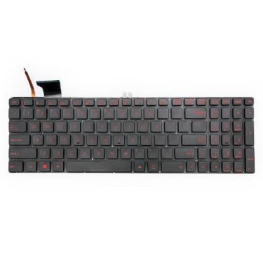 Imagem de Teclado para Notebook bringIT compatível com Asus Rog GL552VL INGLÊS I