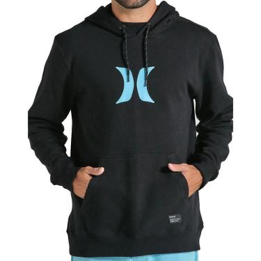 Imagem de Moletom Hurley Canguru Icon WT25 Masculino Preto