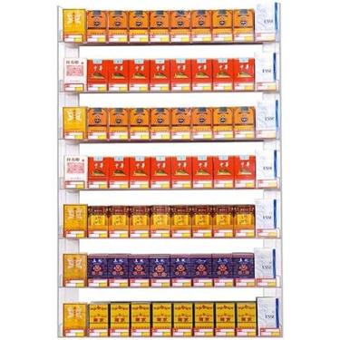 Imagem de Suportes De Exposição Do Cigarro Para Varejos, Cremalheira Fixada Na Parede Do Cigarro, Cremalheira De Exposição Das Mostras Do Cigarro Para Lojas Das Lojas De Conveni, Clear, 50x6x38cm