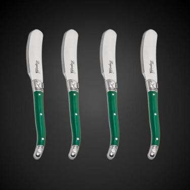 Imagem de Jogo Facas Para Manteiga Laguiole Caixa Elegante Em Madeira - La Tour,