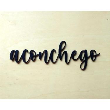 Imagem de Adorno De Parede Aconchego / Lettering - Quadro - Frase - Toque 3D