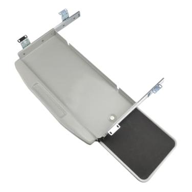 Imagem de Fenteer Bandeja para teclado sob a mesa, bandeja deslizante para gaveta de teclado, multifuncional, ergonômica para jogos e escritório, Cinza