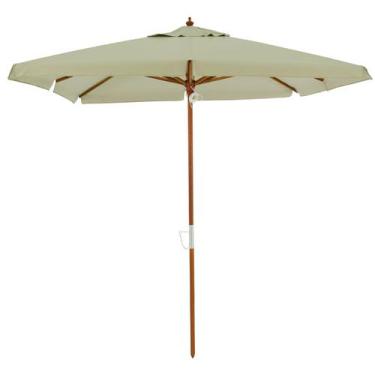 Imagem de Ombrelone Madeira Quadrado 2x2m Sardenha Guarda Sol Sombreiro Bagum Be