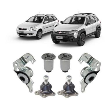 Imagem de Kit Bucha Pivo Suspensão Dianteira Palio Weekend 2001 2002