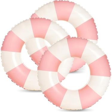 Imagem de Boia de piscina de 81 cm para adultos - 3 peças de tubo inflável para piscina - jangada de verão para adultos - boias de piscina havaianas - tubos infláveis flutuantes para festa na piscina (rosquinha