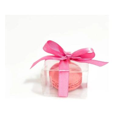 Imagem de 2X 50 Caixas De Acetato Para 1 Macaron - Medidas -5X5X3,5Cm