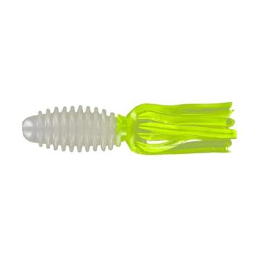 Imagem de Big Bite Baits Tubo de laje de 4,4 cm/pérola/verde-limão (pacote com 100)