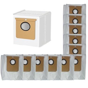Imagem de Sacos de pó grandes de 2,5 L para aspirador de pó Eufy L50 SES L60 SES com base autovazia, saco de pó de substituição para Conga Home 1000,8090 Ultra, 9090AI, para aspirador de pó Haier H9 Plus (12