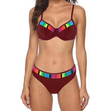 Imagem de Conjunto de roupa de praia feminina sexy combinando com gradiente divi