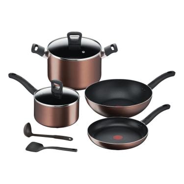 Imagem de Conjunto 4 Panelas + 2 Acessorios Titanium Bronze - Tefal