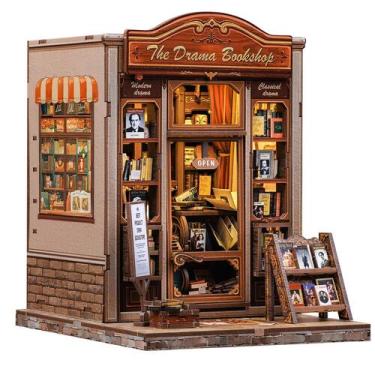 Imagem de Kit DIY Miniature House Dollhouse CUTEBEE Book Nook Drama