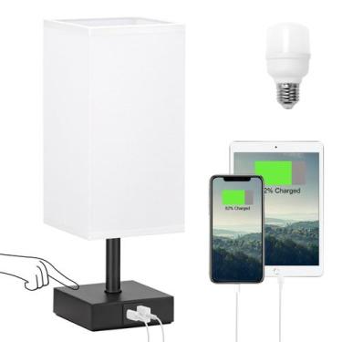 Imagem de Candeeiro de mesa Ambimall com portas USB A+C Touch Control